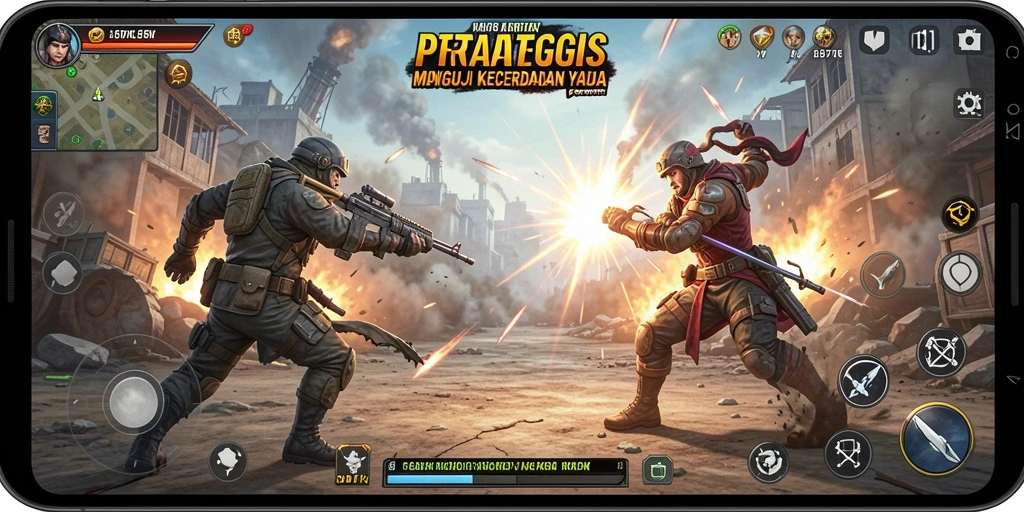 Tampilan gameplay yang menegangkan dalam 797K full strategy.