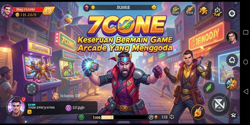 Tampilan gameplay menarik dalam 7CONE, menunjang pengalaman Arcade yang seru.
