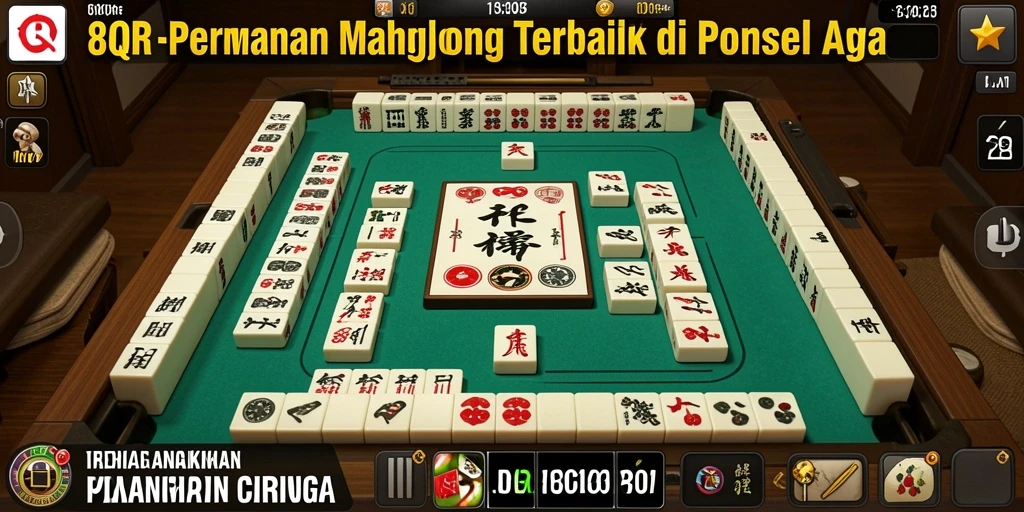 Screenshot gameplay 8QR yang menampilkan suasana permainan Mahjong yang seru.