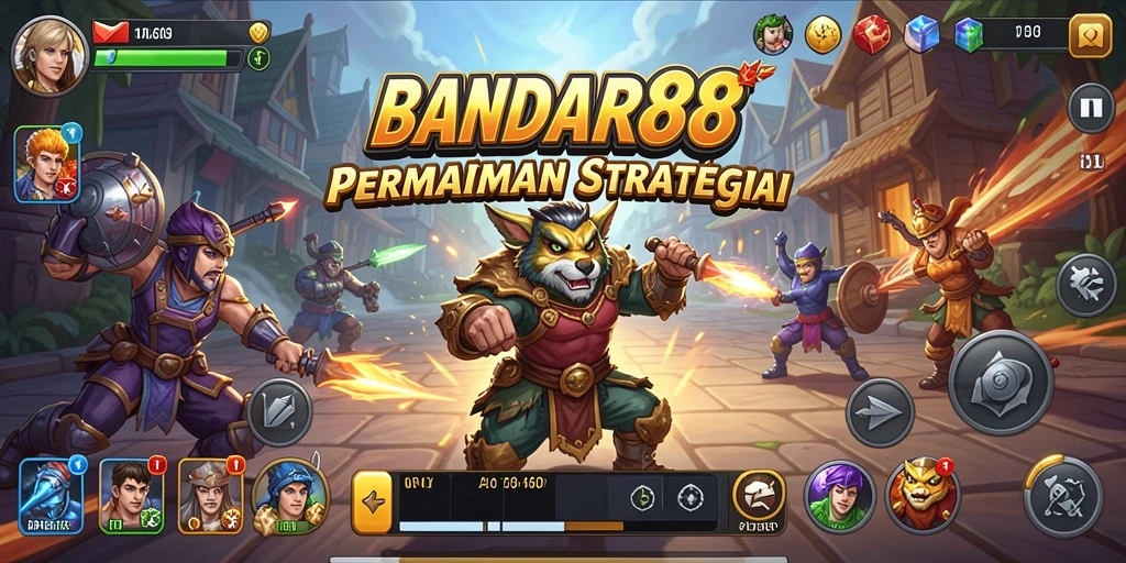 Tampilan gameplay yang menegangkan dari BANDAR88.