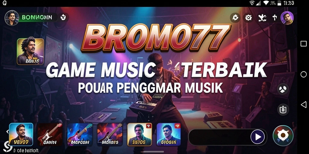 Tampilan gameplay menarik dari BROMO77 yang penuh warna dan interaktif.