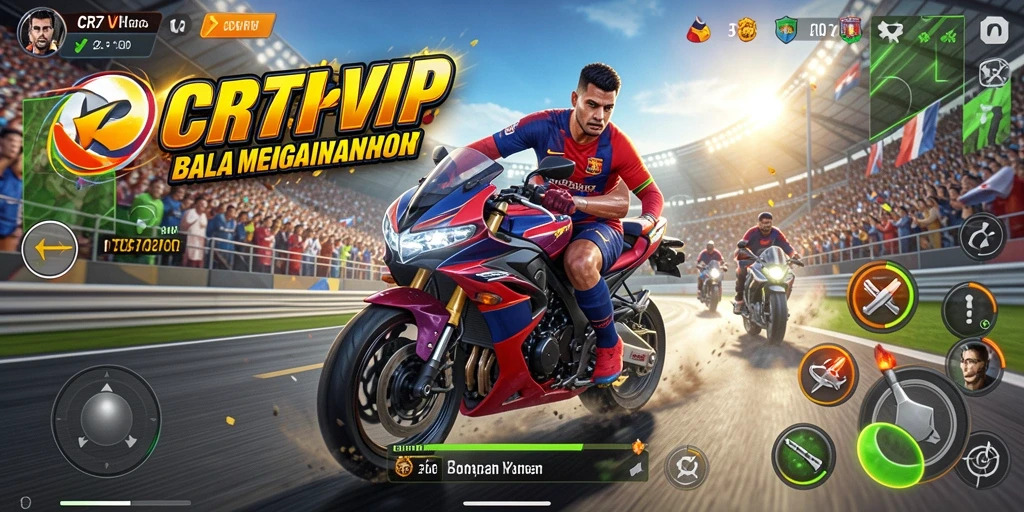 Tangkap momen mendebarkan saat balapan motor di CR7VIP.
