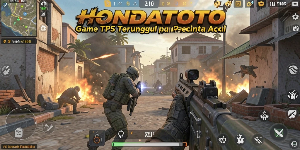 Screenshot menampilkan aksi seru dalam gameplay TPS HONDATOTO.