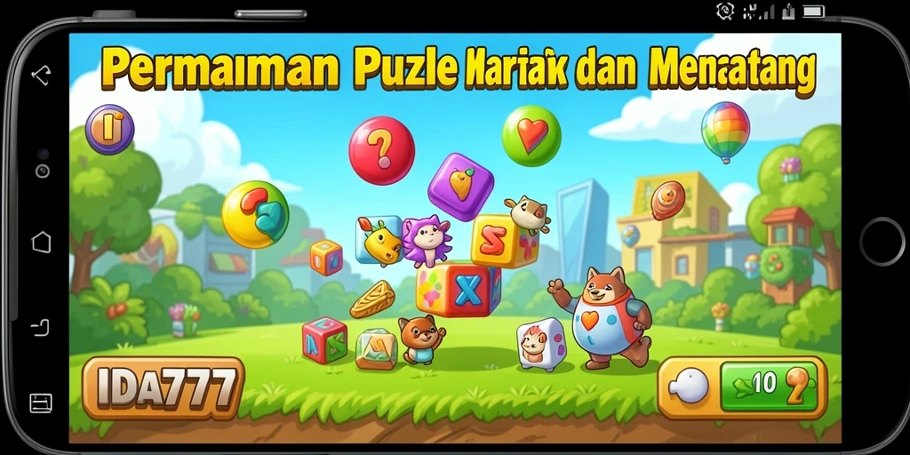 Tampilan gameplay IDA777 dengan desain Puzzle yang menarik.
