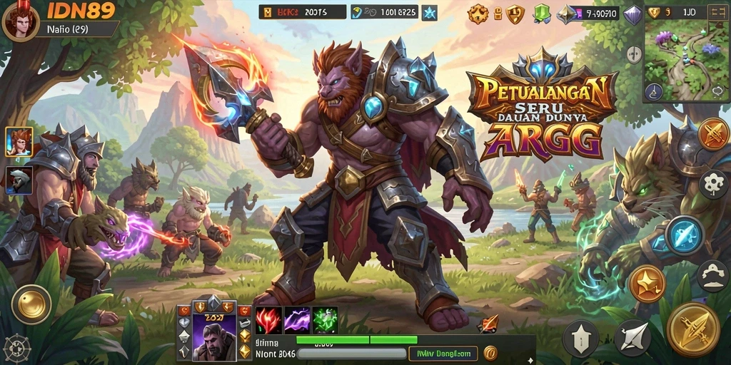 Gameplay menampilkan pertarungan mendebarkan dalam dunia ARPG.