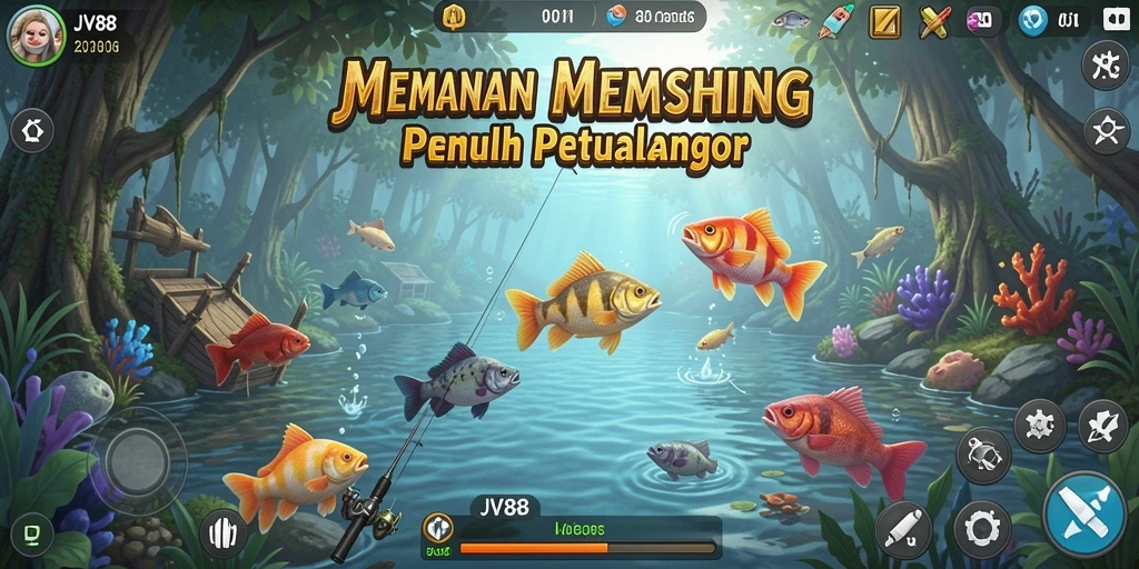 Tangkapan ikan besar dalam JV88 dengan grafis yang menawan.