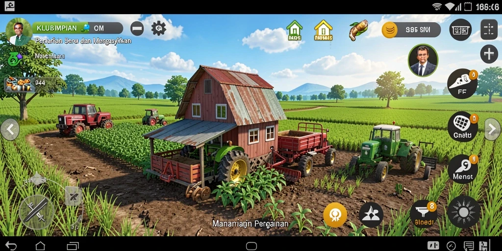 Tampilan gameplay KLUBIMPIAN yang seru dan menantang.