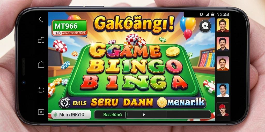 Tampilan gameplay Bingo yang menarik dan penuh warna.