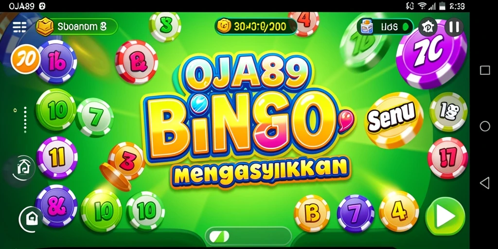 Tampilan gameplay OJA89 yang menyenangkan saat bermain Bingo.