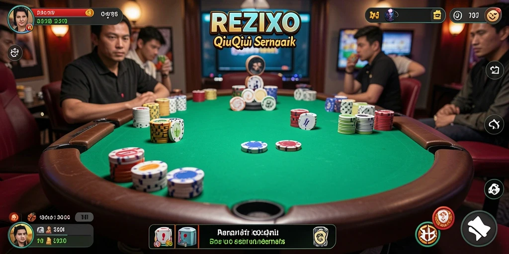 Tampilan gameplay QiuQiu yang menarik di REZIXO.