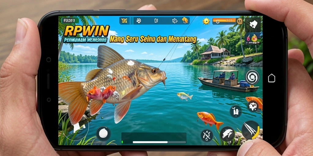 Gameplay RPWIN menampilkan pengalaman memancing yang realistis dan seru.