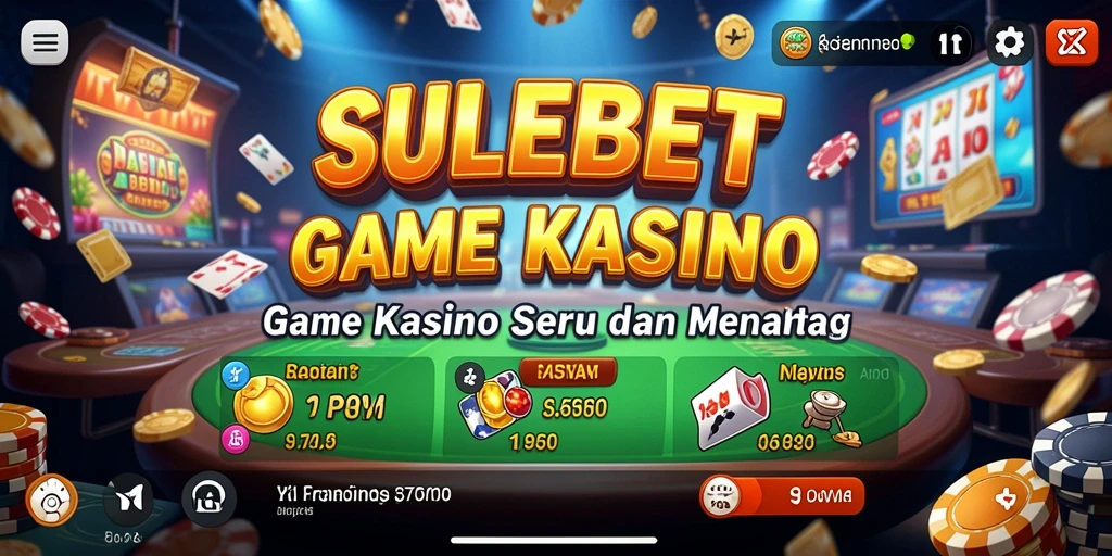 Tampilan gameplay SULEBET dengan dealer langsung dan suasana Kasino.