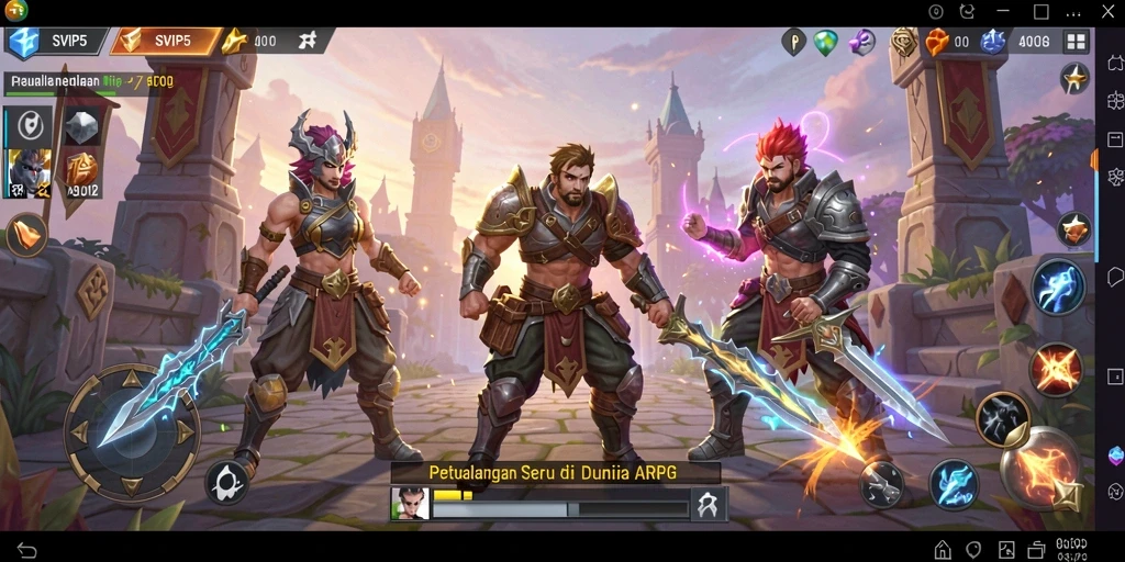 Tampilan gameplay memukau di dunia fantasi SVIP5.