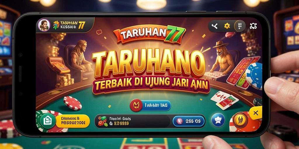 Tampilan gameplay yang menarik di TARUHAN77 dengan suasana kasino.