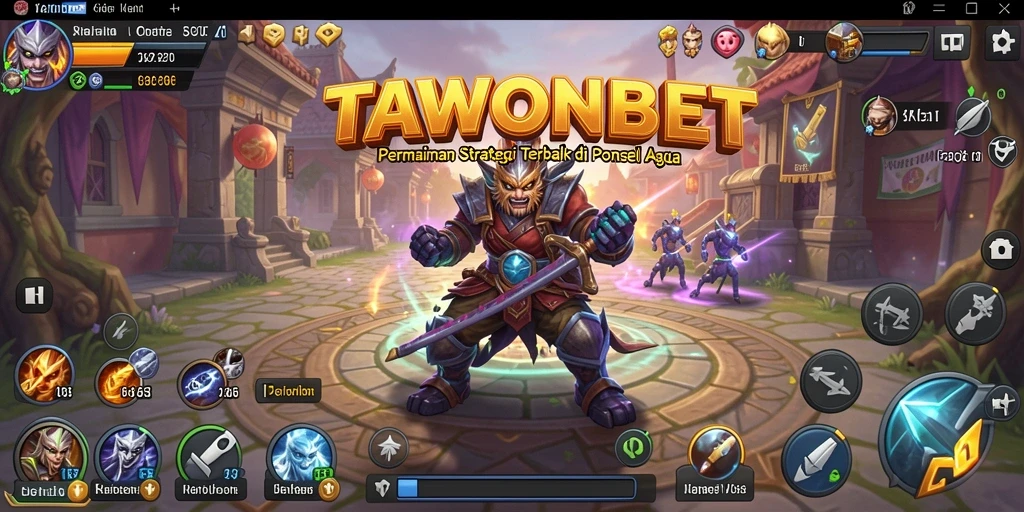 Tampilan gameplay TAWONBET yang menampilkan momen strategi mendebarkan.