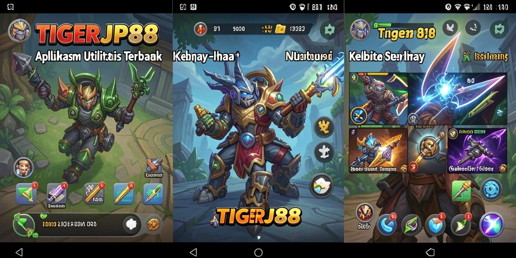 Screenshot utama TIGERJP88 menampilkan antarmuka yang user-friendly.