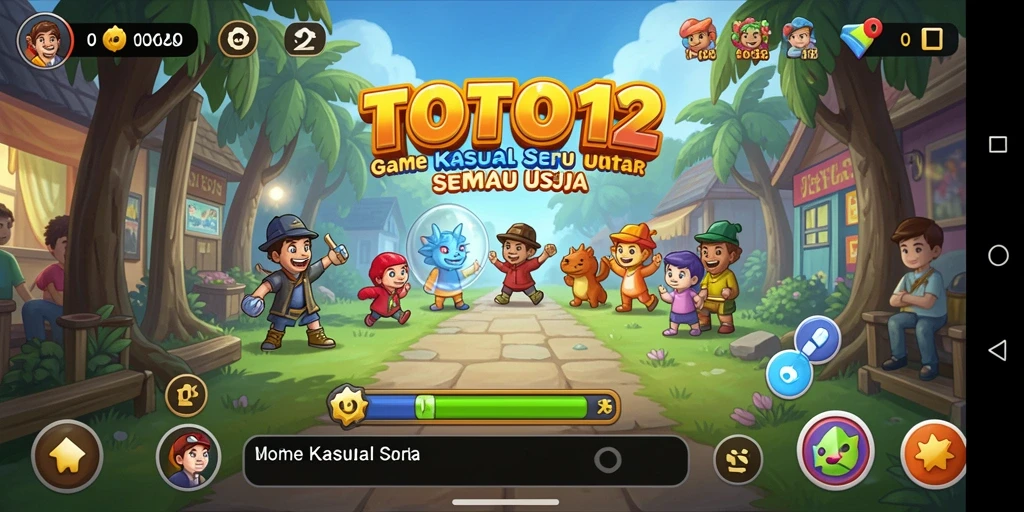 Tampilan gameplay mengasyikkan dari TOTO12 yang membuat pemain terhibur.